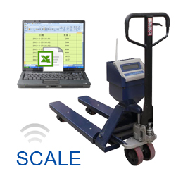 Wireless forklift scales