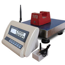 Wireless scale weighing