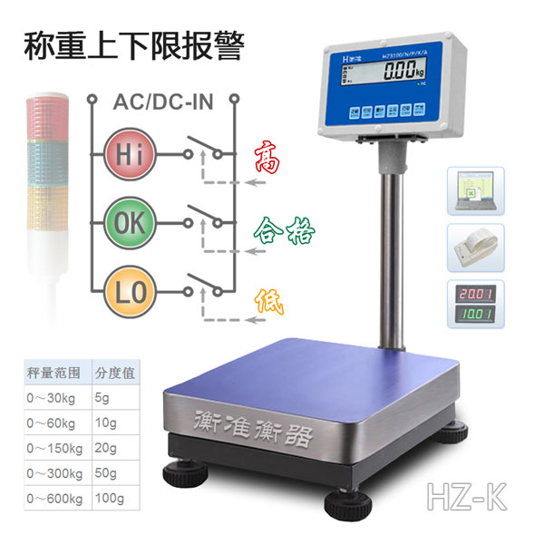 HZ上下限声光报警电子秤