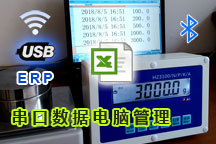 串口电子秤数据直通电脑表格ERP管理